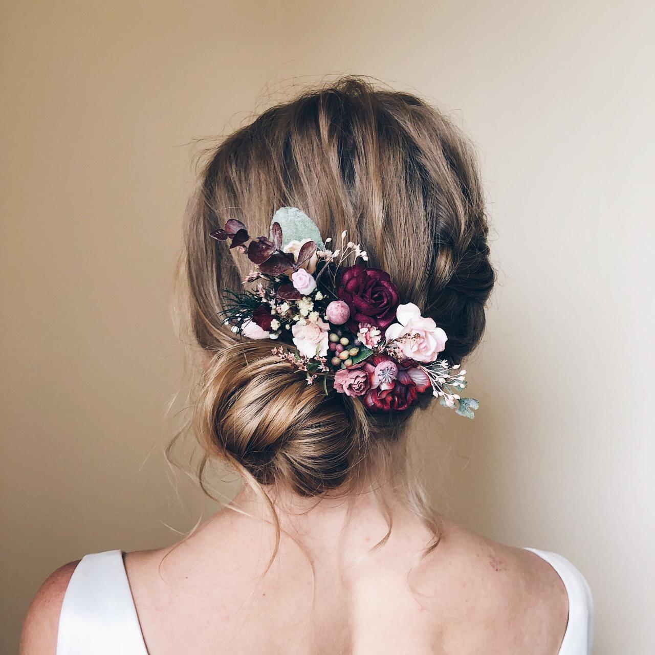 Hair clip flower