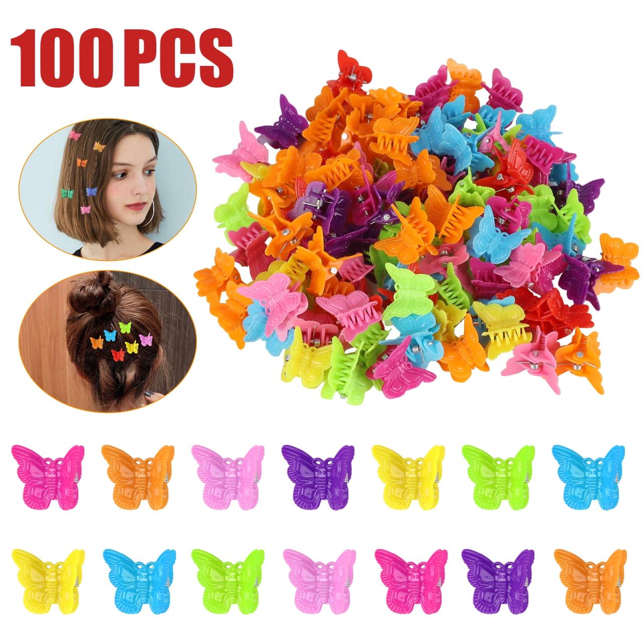 Butterfly clips hair