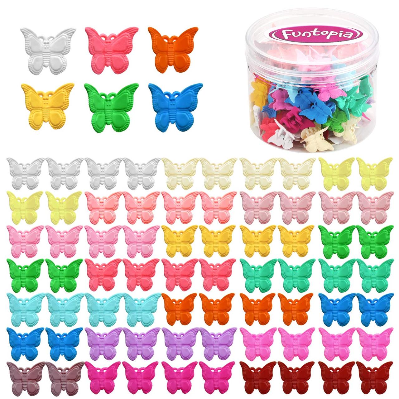 Butterfly hair clips