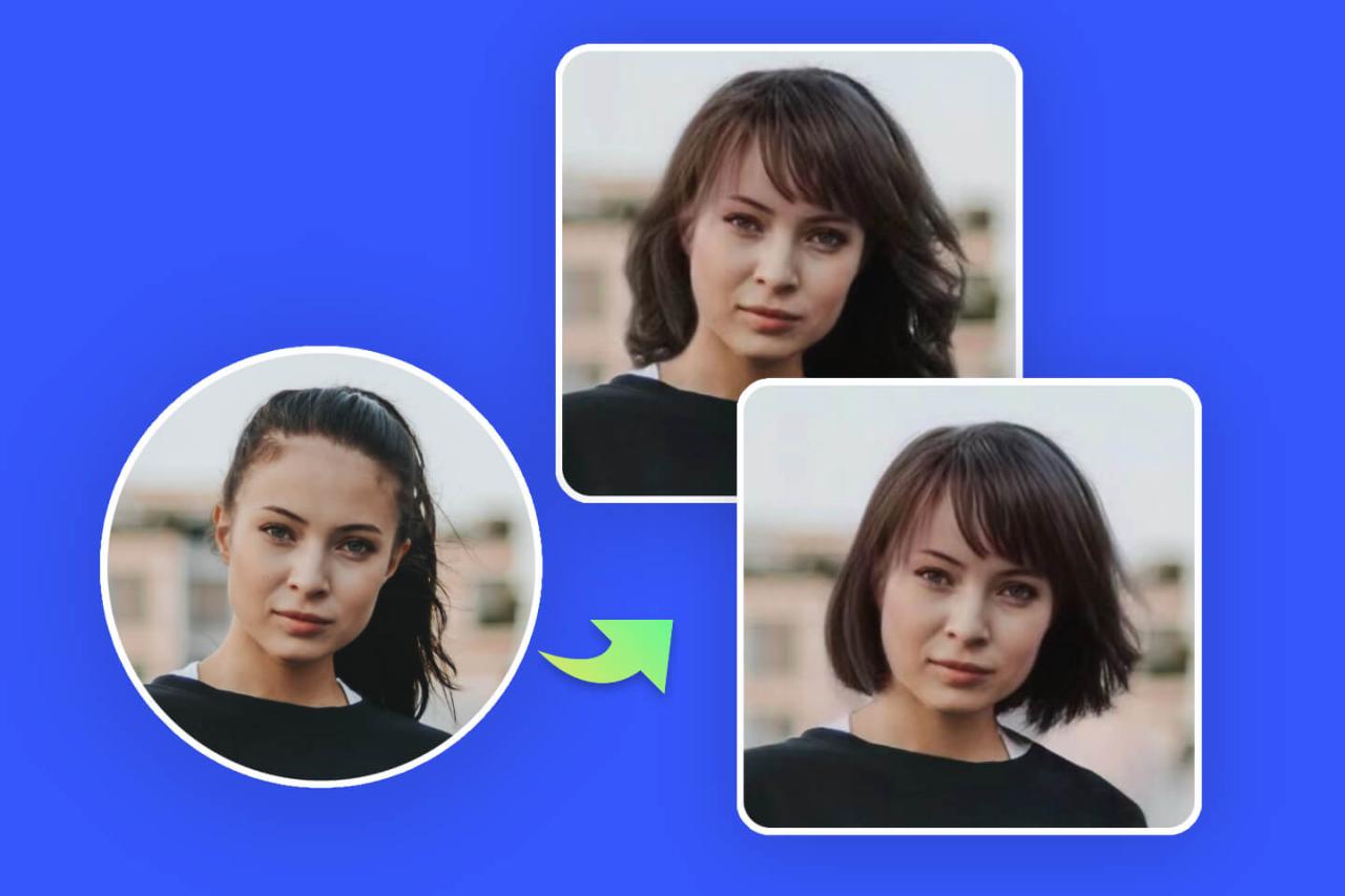 Ai hair style changer