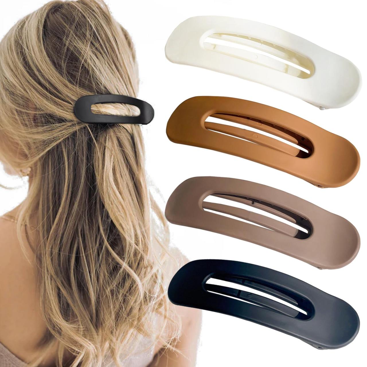 Flat hair clips for thick hair