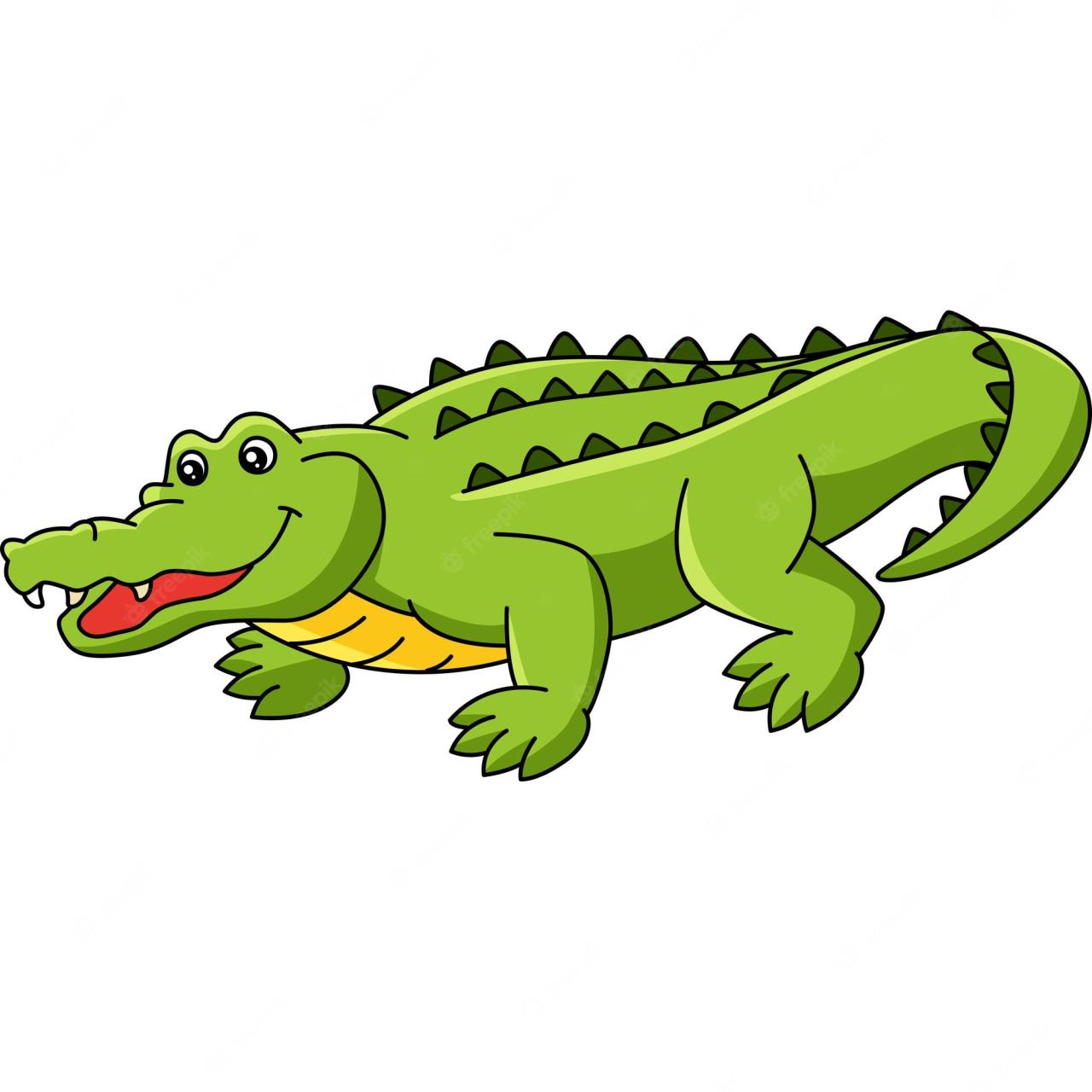 Clipart alligator crocodile cute cartoon illustration band alligators clip frog crocodiles transparent webstockreview transprent clipground crocodilia reptile