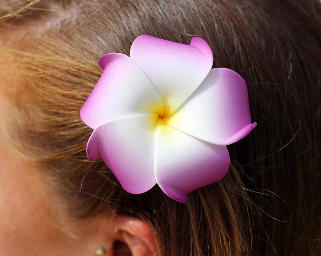 Clips hair bridal barrette flowers wedding hairclip plumeria tropical hairpin hawaii flower accessories beach party women dhgate 4pcs