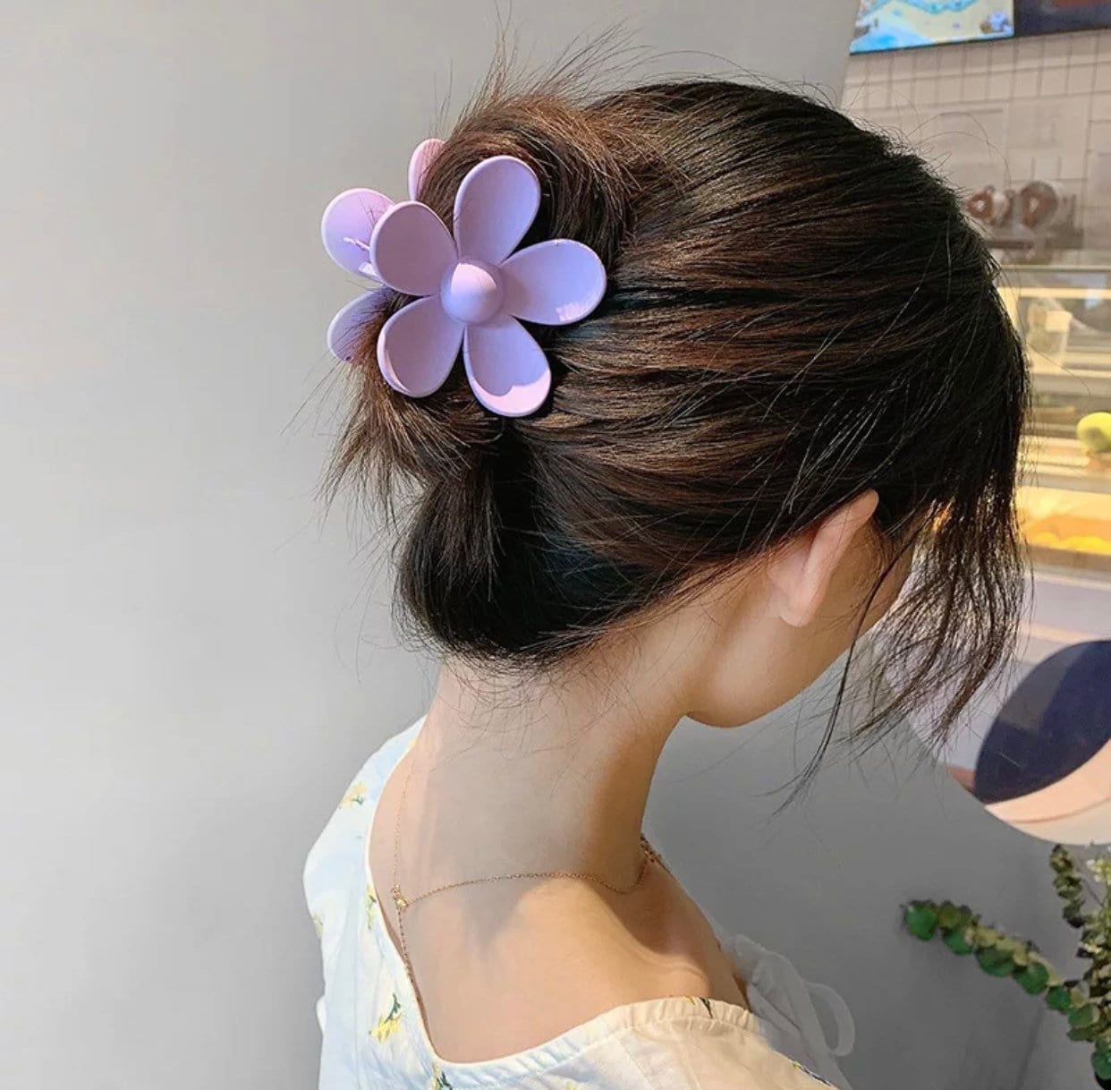 Flower clips for hair