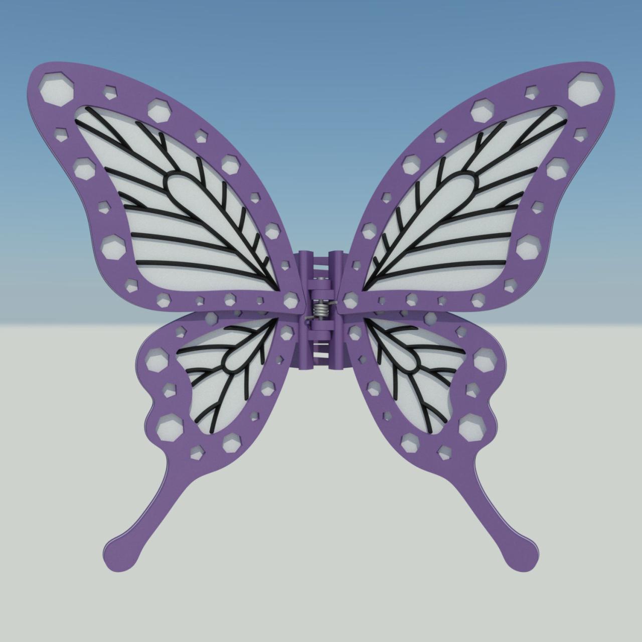 Butterfly hair clip