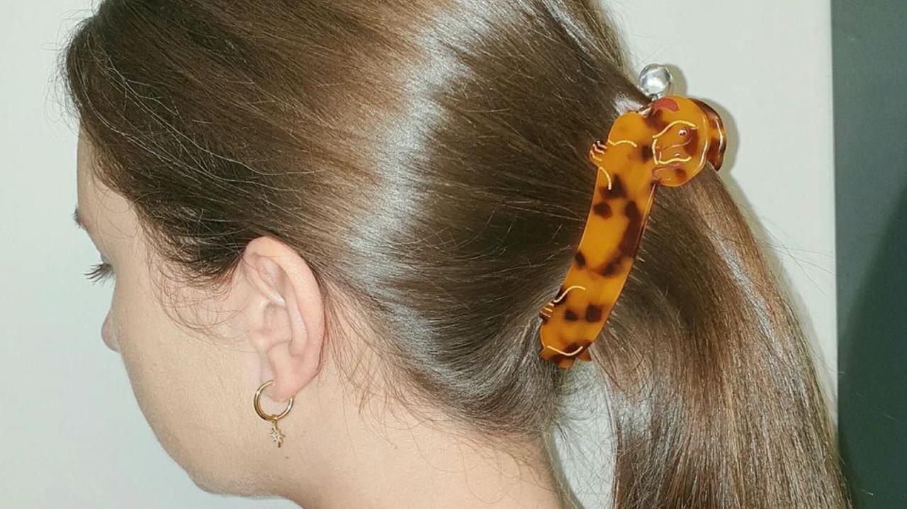 Claw thin banana thick tortoise celluloid 2pcs leopard