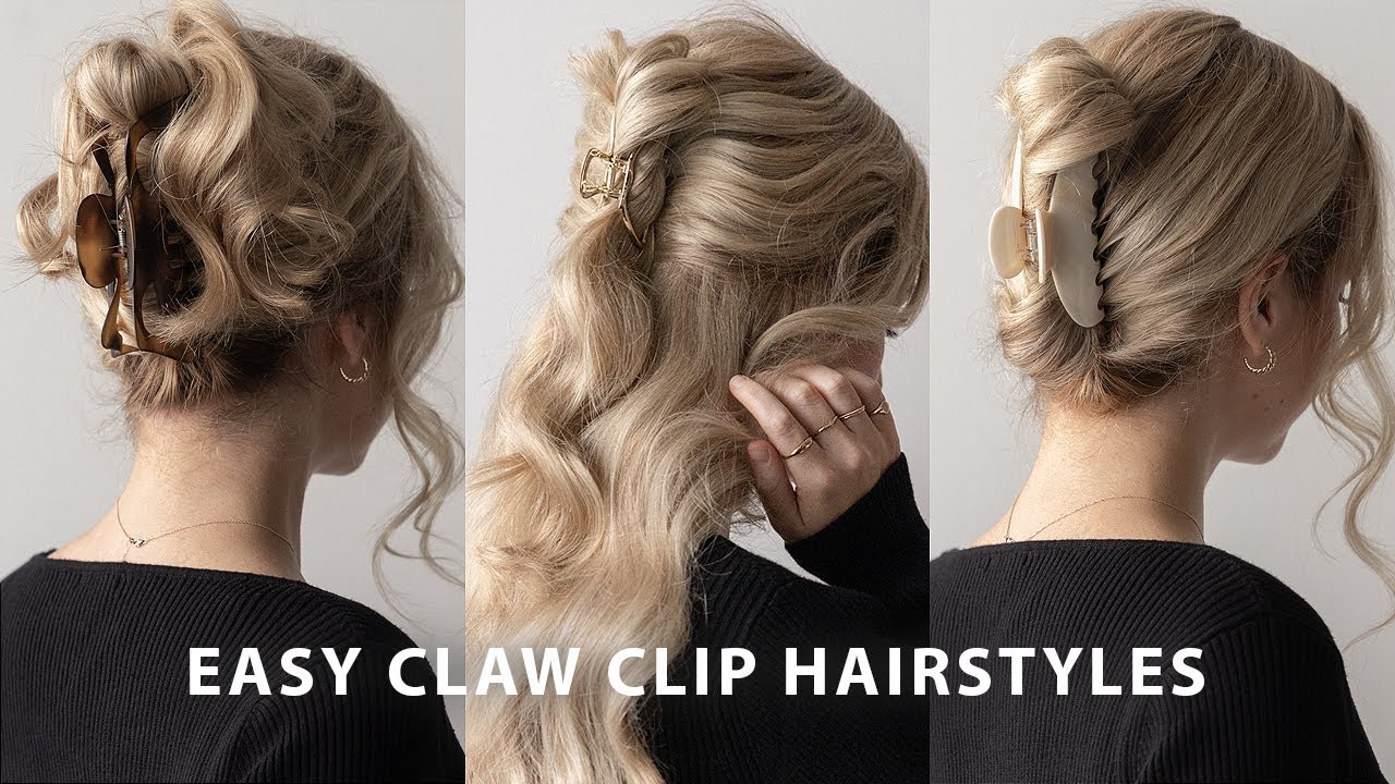 Flat claw hair clips