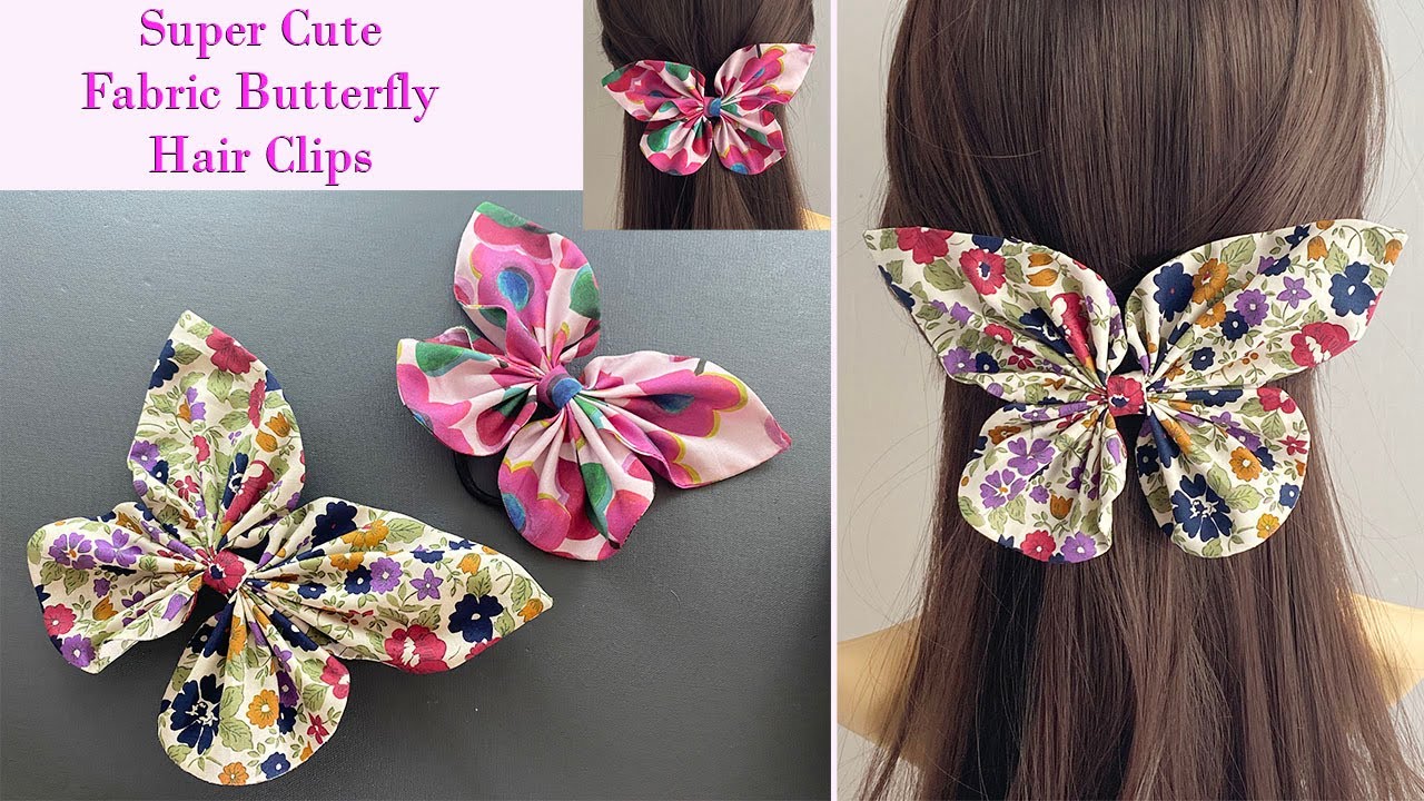 Butterfly hair clips