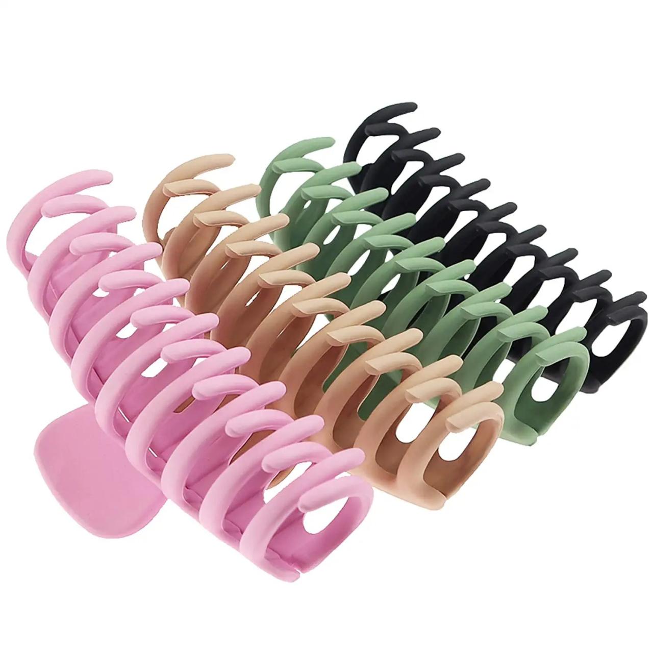 Clips claw mini hair flower women shaped jaw 12pcs vintage