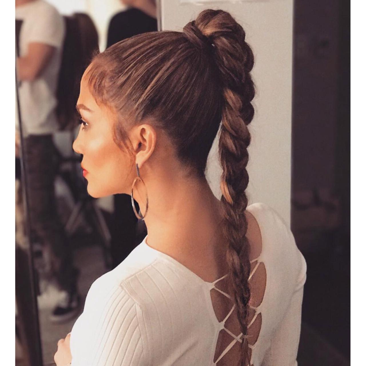 Ponytail braided braid braids theglossychic easily plaits glossychic